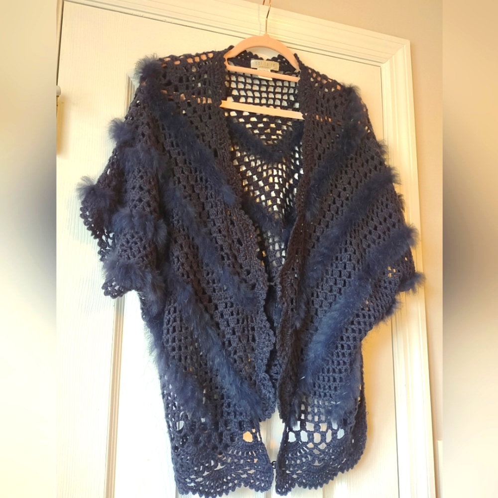 Authentic Rabbit Fur, Solitaire By Ravi Khosla Sweater/Vest Womens